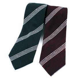 [MAESIO] KSK2651 Wool Silk Italian Style Striped Necktie 8cm 2Color _ Men's Ties Formal Business, Ties for Men, Prom Wedding Party, All Made in Korea